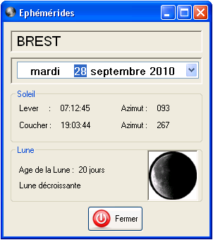 Ephémérides